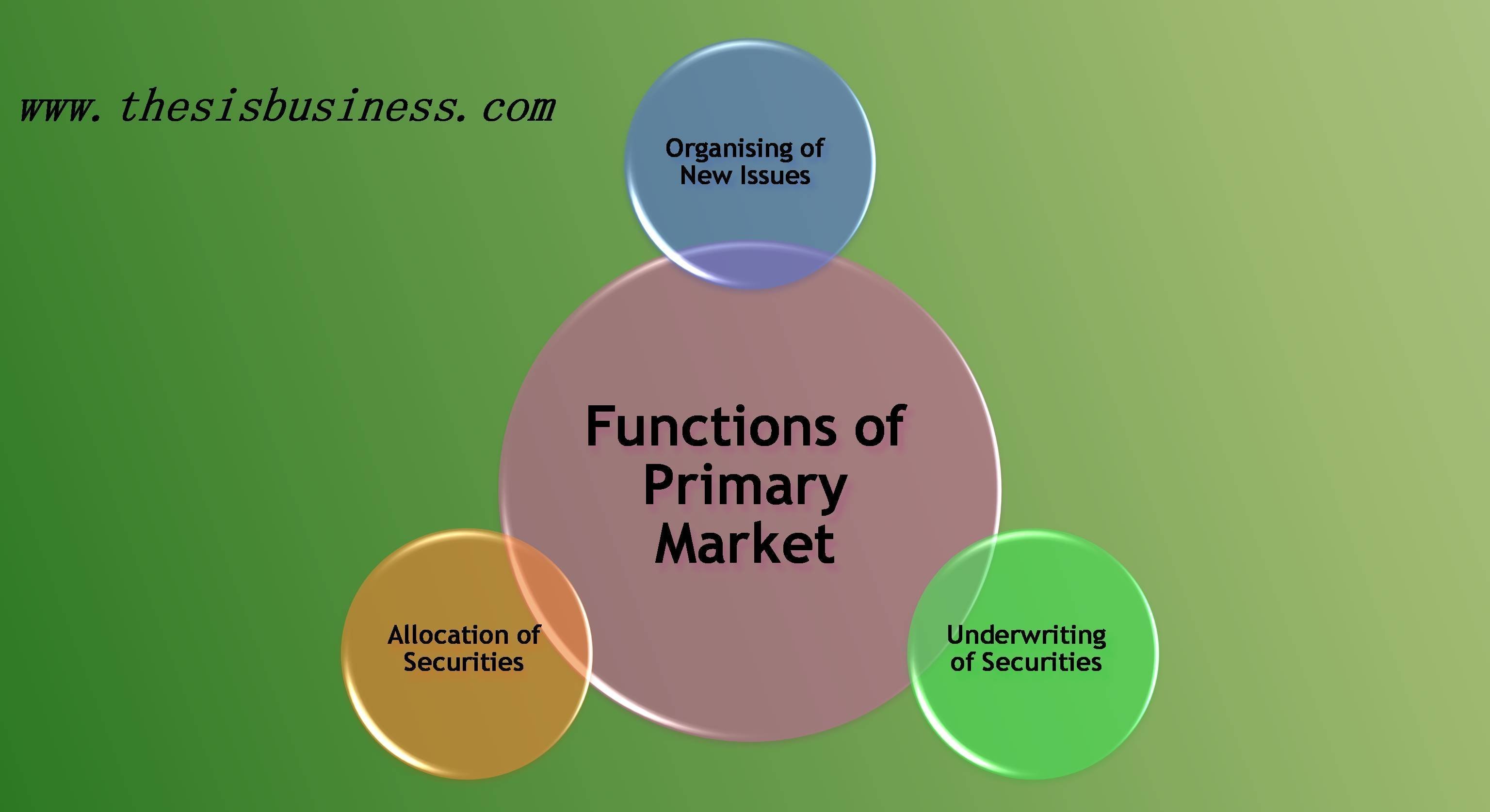 Primary Market Meaning Functions And Features Thesisbusiness